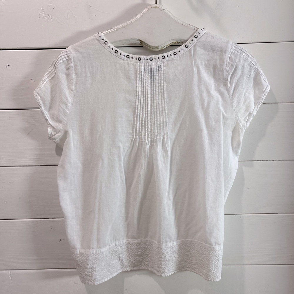 GAP – Y2K white embroidered blouse – Size XS - Picture 6 of 13